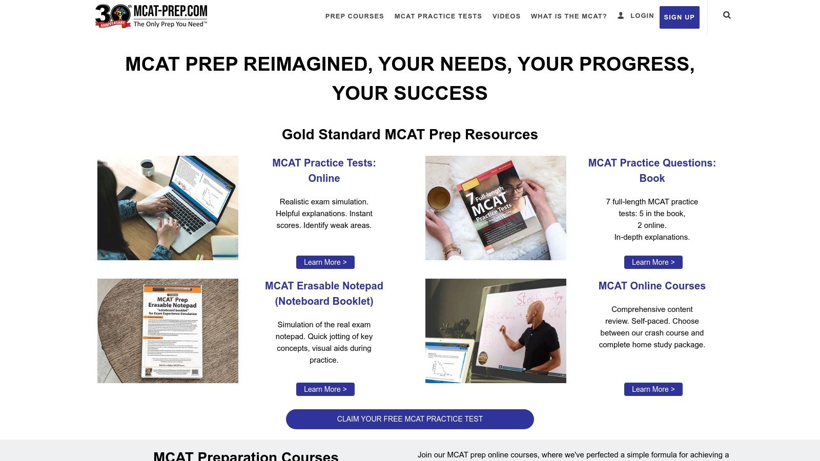 Gold Standard (MCAT‑prep.com)